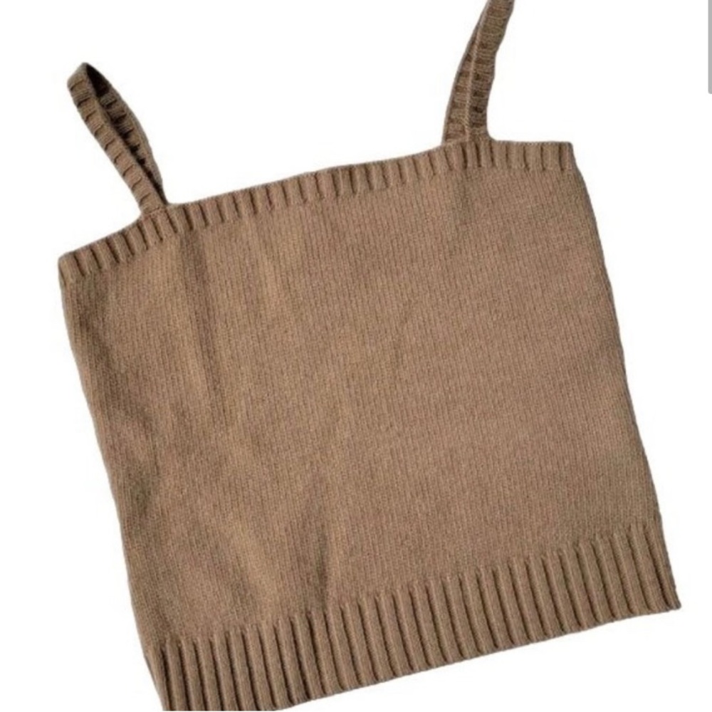 Ralph Lauren Blue Label Cashmere & Wool Blend Sweater Cami Tank Womens Large NEW